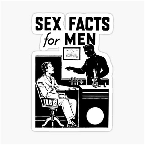 Sex Facts For Men Instructional Pamphlet Sticker For Sale By Throwbackads Redbubble