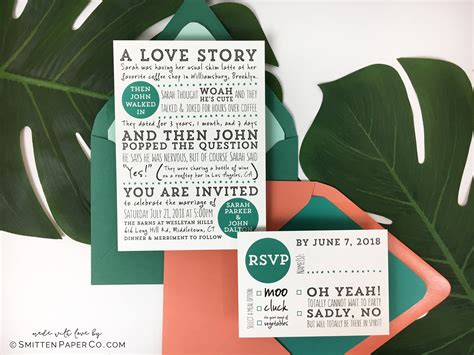 75 Fun Unique Wedding Invitations For Cool Couples Emmaline Bride®