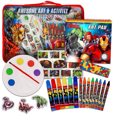 Buy Marvel Avengers Stickers And Stamps Activity Super Set Giant Marvel Avengers Coloring Kit