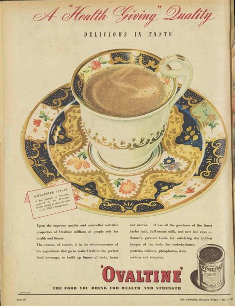 ovaltine ad   doesnt promote   health benefits