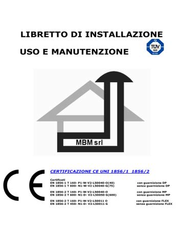 Pdf Libretto Di Installazione Uso E Manutenzione Manualzz