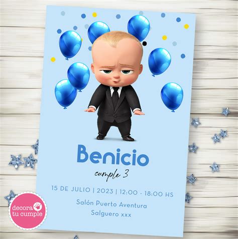 Kit Imprimible Boss Baby Comprar En Decora Tu Cumple