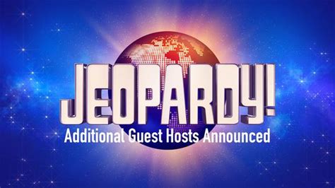 Jeopardy! Guest Host Schedule | J!Buzz | Jeopardy.com