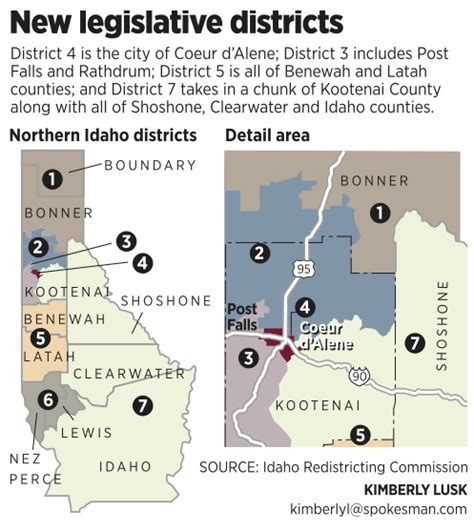 Idaho Congressional Districts Map