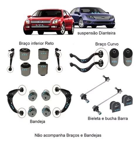 Kit Buchas Bieleta Suspens O Dianteiro Ford Fusion