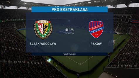 Fifa 22 🔥 Ekstraklasa 🔥 20222023 🔥 Śląsk Wrocław Raków Częstochowa 🔥