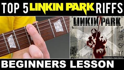 TOP 5 EASY LINKIN PARK GUITAR RIFFS Beginners Guitar Lesson