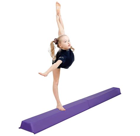 Codyinfi 6ft Folding Balance Beam Folding Gymnastic Beam Extra Firm