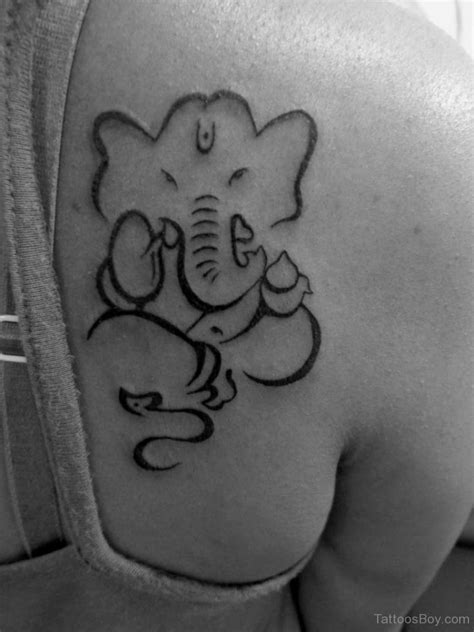 Outline Ganesha Tattoo On Back | Tattoo Designs, Tattoo Pictures