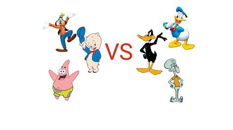 Mugen Porky Pig Patrick Star Goofy Vs Daffy Duck Squidward Donald Duck