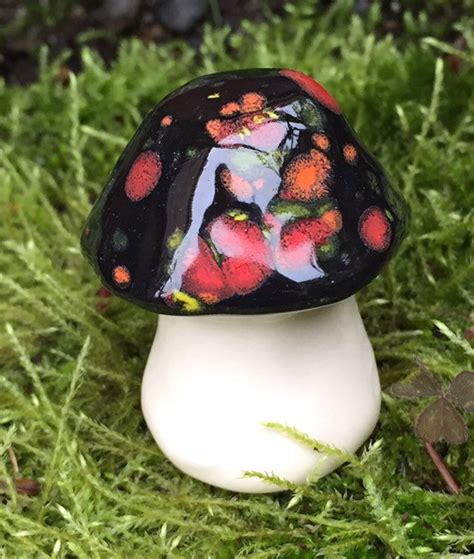 Fairy Mushrooms Fabulous Fungi Three Hand Crafted Ceramic Etsy