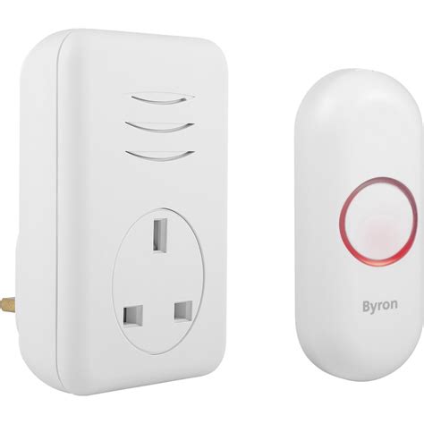 Byron Wireless Plug Through Doorbell Set Dby Uk