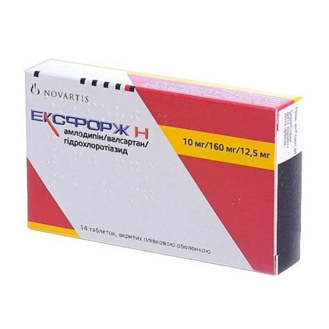 Exforge H Tablets Mg Amlodipine Besilate Mg Valsartan