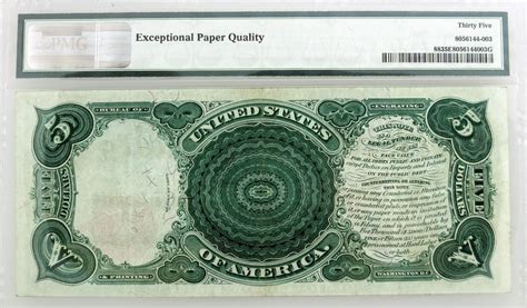 Series Of 1907 5 Legal Tender Note Woodchopper Fr88 Pmg Ch Vf35 Epq