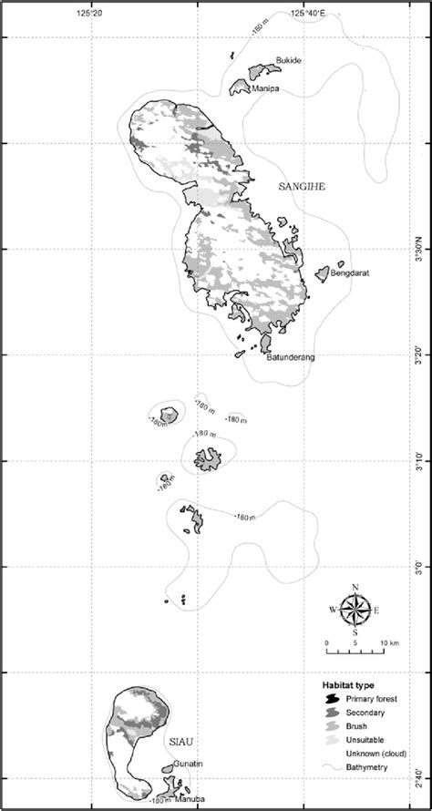 GIS-based models (see text for further details) of remaining tarsier... | Download Scientific ...