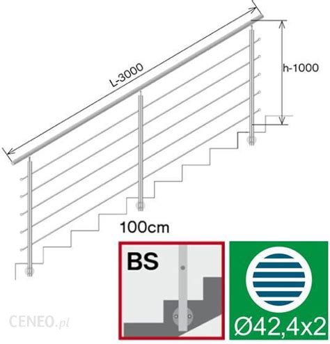 Akcesoria Ogrodzeniowe UMAKOV BALUSTRADA NIERDZEWNA AISI304 D42 4