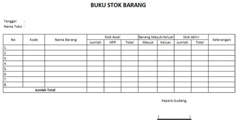 Stok Adalah Definisi Metode Jenis Dan Contoh