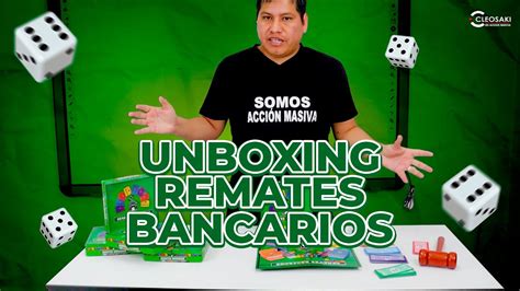 UNBOXING DEL JUEGO DE MESA REMATES BANCARIOS CLEOSAKI YouTube