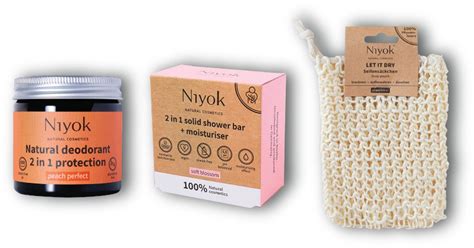 Niyok Peach Perfect Schoonheidsset: Niyok Natuurlijke Deodorant ...