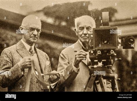 George Eastman Thomas Alva Edison Old Vintage S Picture Stock