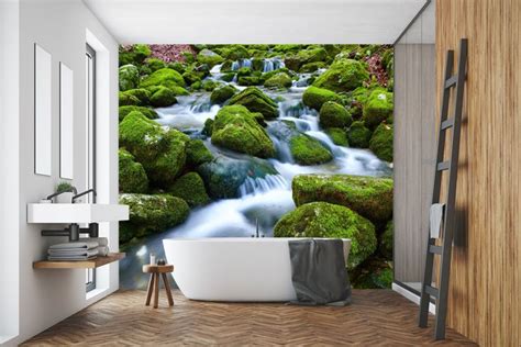 Waterfall Bathroom Wall Mural Bathroom Wall Mural Wall Murals