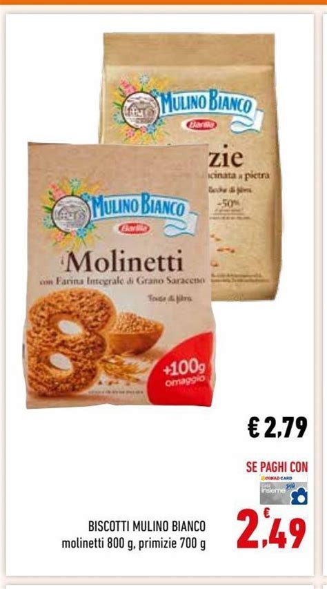 Offerta Biscotti Mulino Bianco Molinetti G Primizie G Nel