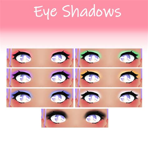 Vroid Eyes Texture Pack Eyeline Eyelash Included Yatsu Booth B