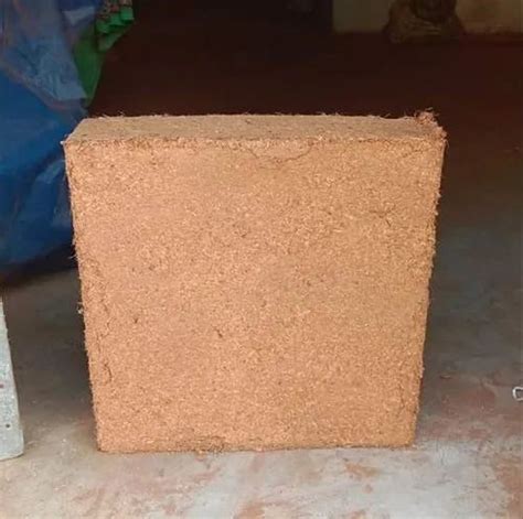 Square Coir Pith 7 Kg Low Ec Cocopeat Block For Plant Nurseries