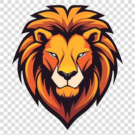 Vector lion icon lion icon lion head vector isolated on transparent ...