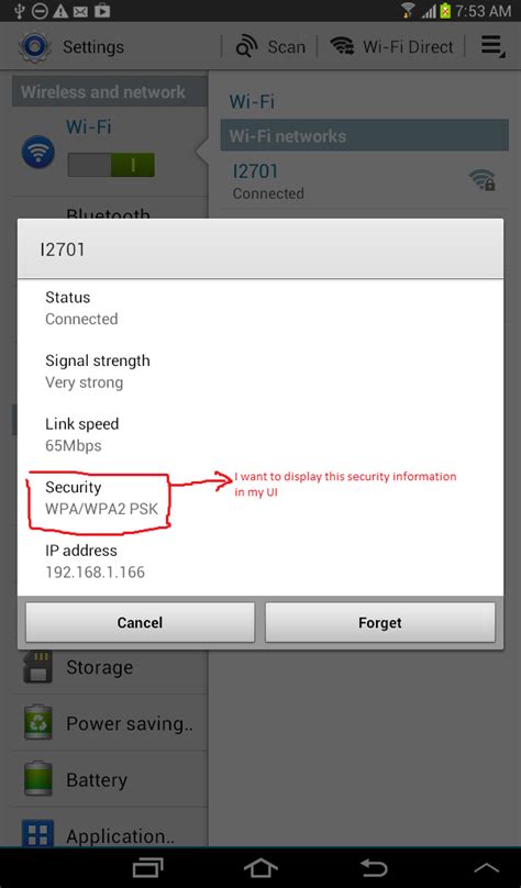 How To Get Android Wifi Security Name Wpa Wpa2 Psk Stack Overflow