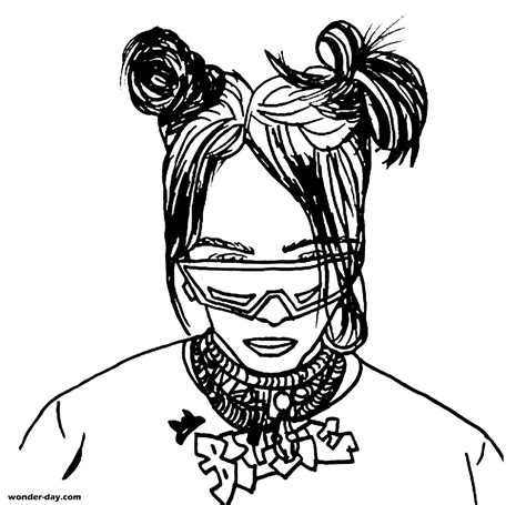 Coloring Pages Billie Eilish Download Or Print For Free