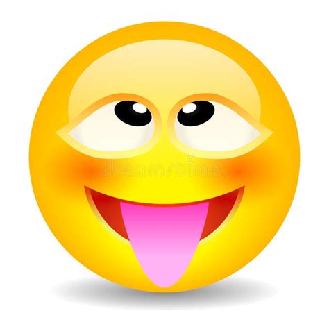 Funny Emoji with Silly Ahegao Face Stock Vector - Illustration of placard, character: 275853679