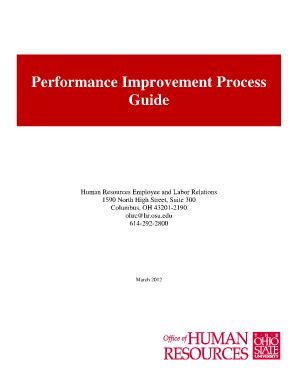 Fillable Online Hr Osu The Performance Improvement Plan Georgia Tech