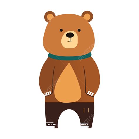 Lindo Oso De Dibujos Animados Vector PNG Oso Lindo Llevar Lindo PNG