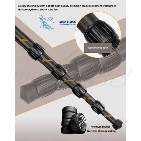 Qzsd Q888c Multifunctional Travel Tripod Monopod With Ball Head For