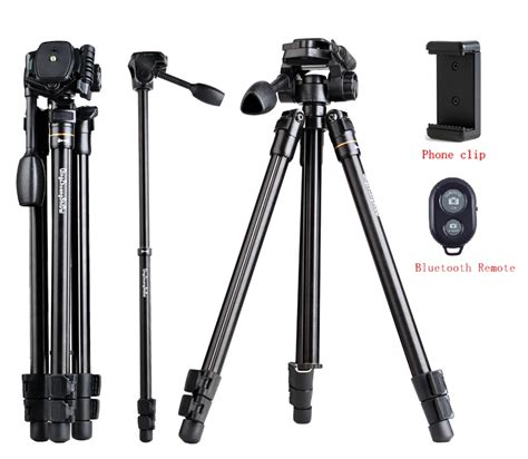 Professional video tripod for phone 5kg load action camera accessories ...