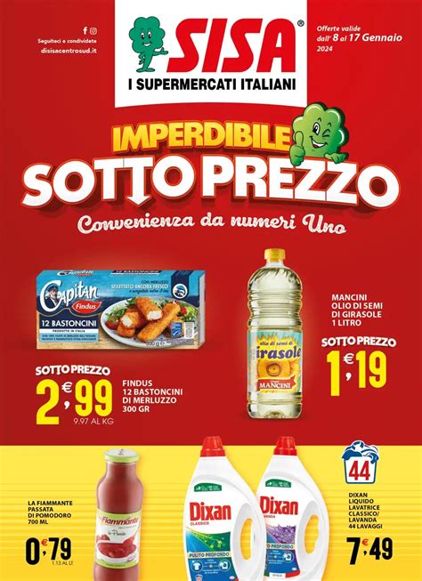 Volantino Sisa Imperdibile Sottoprezzo Dall 8 01 Al 17 01 2024