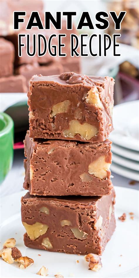 Fantasy Fudge Recipe With Marshmallow Fluff And Walnuts