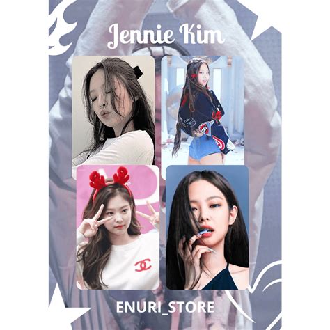 Jual Enuri Photocard Jennie Kim Blackpink Photocard Cetak 2 Sisi