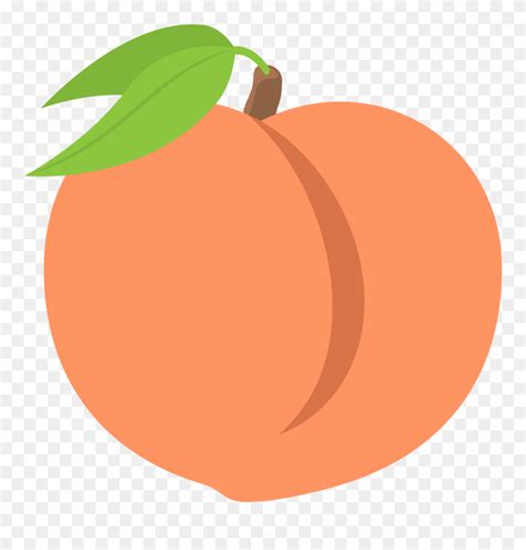 Peaches Clipart Peach Leaf - Transparent Peach Emoji Png (#4998368 ...