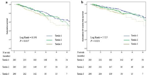 Survival Curves For Patients Stratified By Apo B Apo A1 Ratio A Download Scientific Diagram