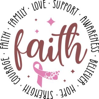 Faith Breast Cancer Awareness Tshirt Design Free Svg File For