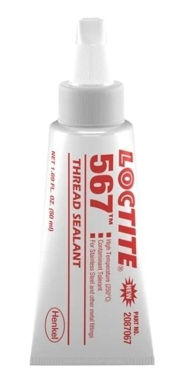 Sellador De Roscas Loctite 567 Teflón Liquido Cuotas sin interés