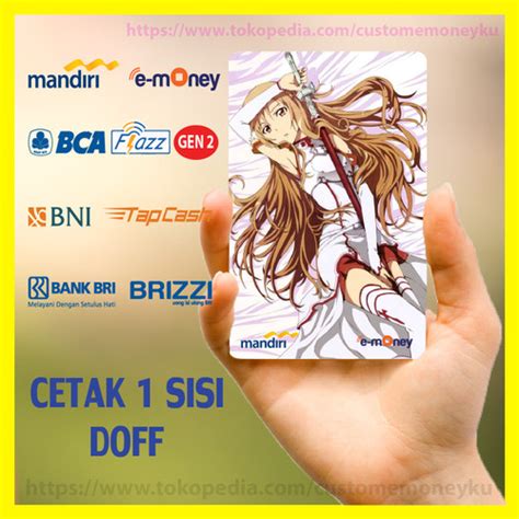 Jual KARTU EMONEY MANDIRI BCA GEN 2 BNI BRI ANIME ASUNA YUUKI CUTE GIRL