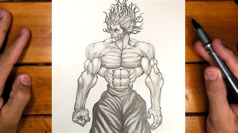 Como desenhar o Yujiro hanma Fácil Fácil Baki the Grappler YouTube