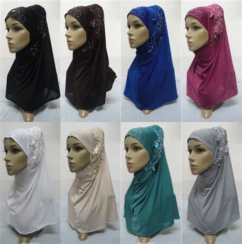 Muslim Women Hijab Jersey Amira Instant Caps Malaysian Headscarf Bonnet