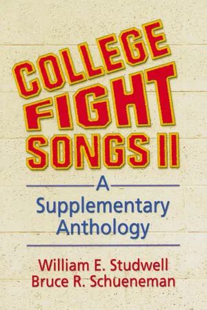 [PDF] College Fight Songs II by William E Studwell eBook | Perlego