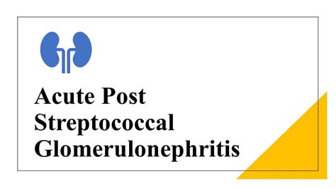 Acute Post Streptococcal Glomerulonephritis Youtube