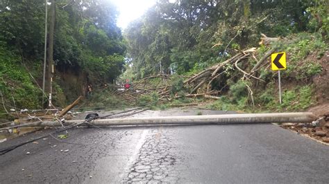 Rbol Ca Do Bloquea El Paso En Ruta De Mixco A San Juan Sacatep Quez