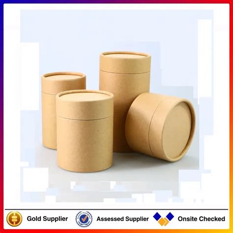 Custom Design Cardboard Craft Paper Printing Gift Round Cylinder Shape